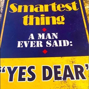 Vintage Tin Sign Wall Decor